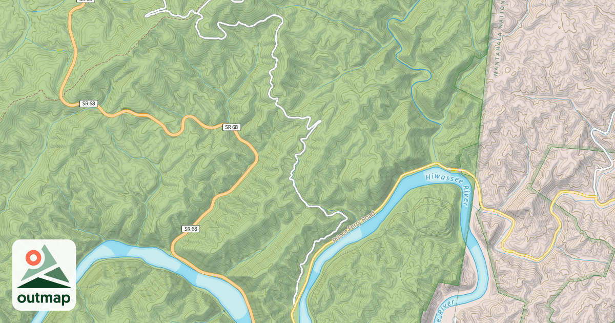 Map of OLD HIGHWAY