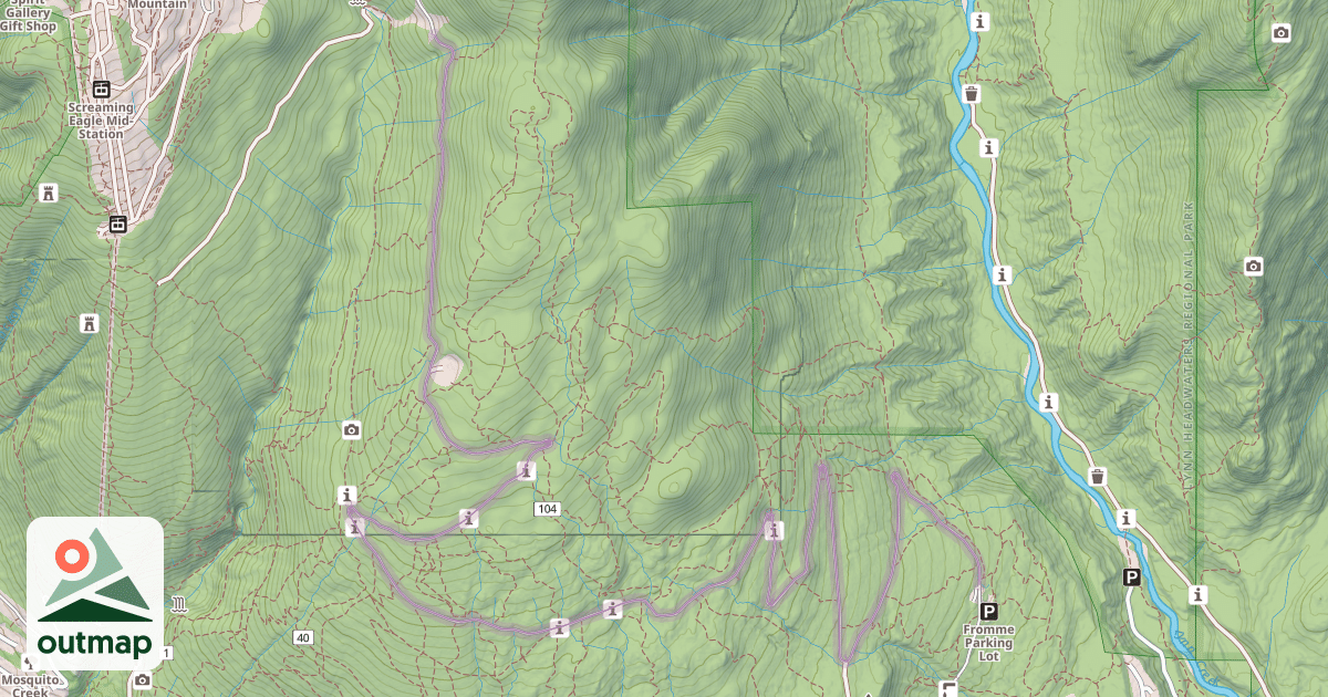 Map of Grouse Mountain Highway