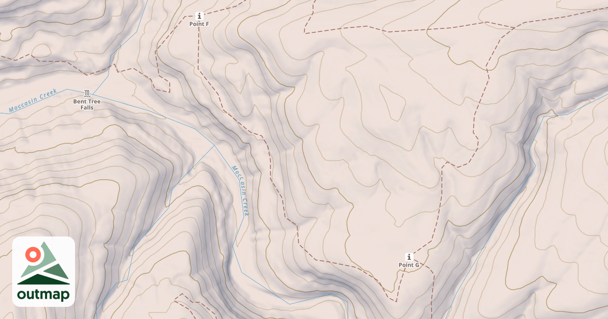 Map of Mg Gap Hollow Spur South 2