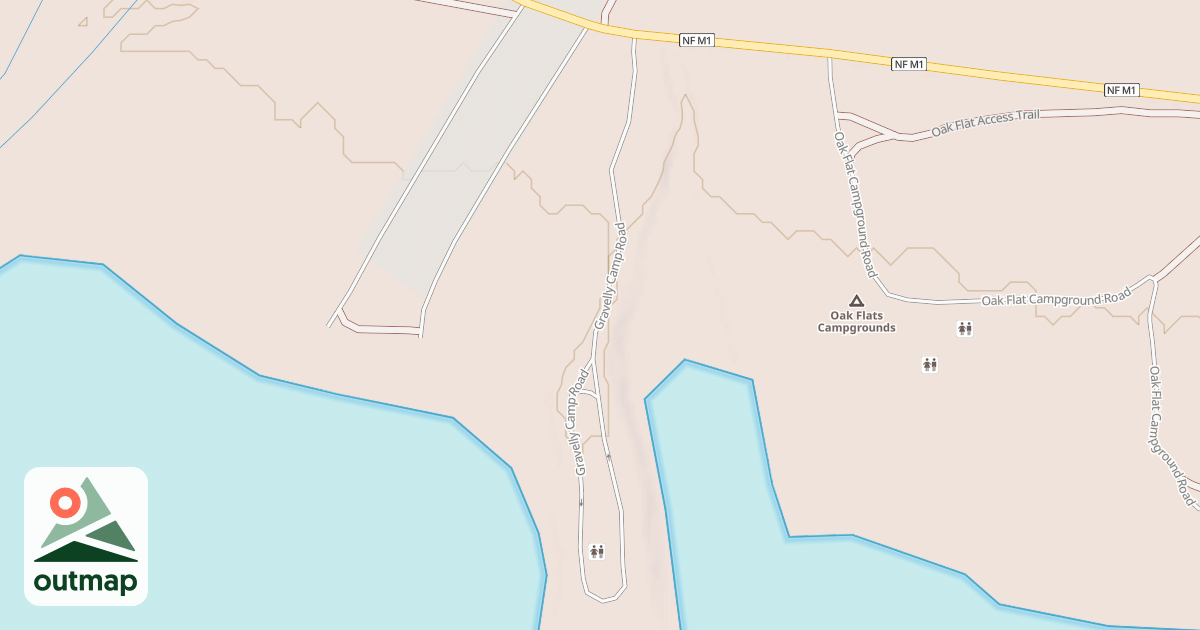 Map of GRAVELLY CAMP