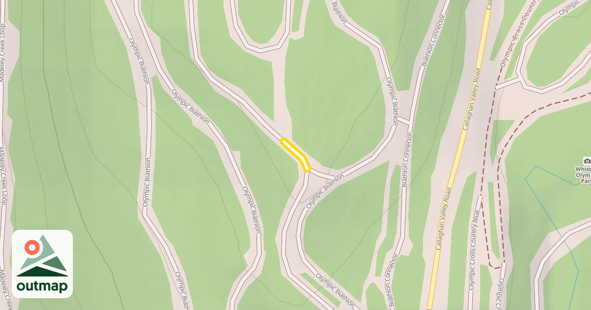 Map of Olympic Biathlon