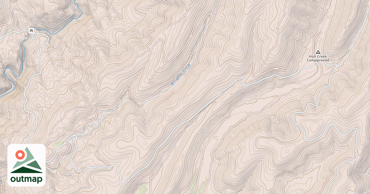 Map of HULL CREEK OHV-4X4