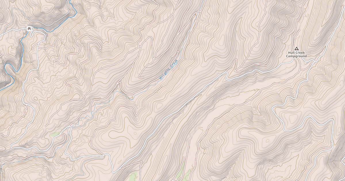 Map preview of HULL CREEK OHV-4X4