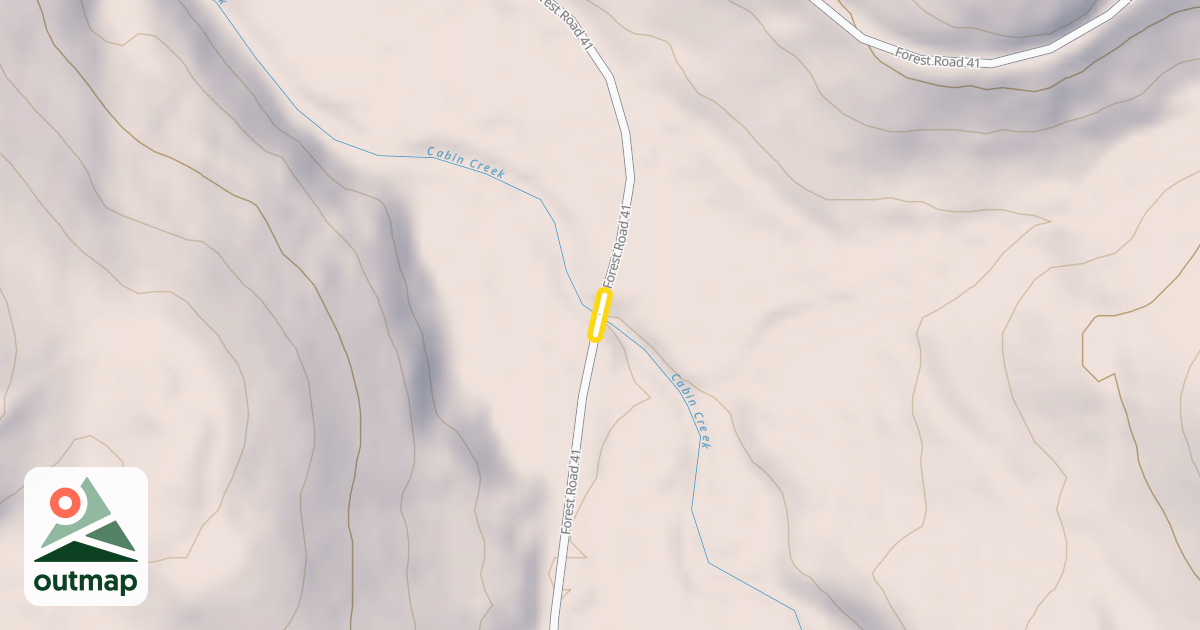 Map of Forest Road 41