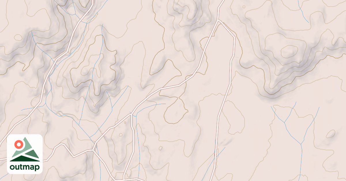 Map of CLOVER VALLEY SPUR