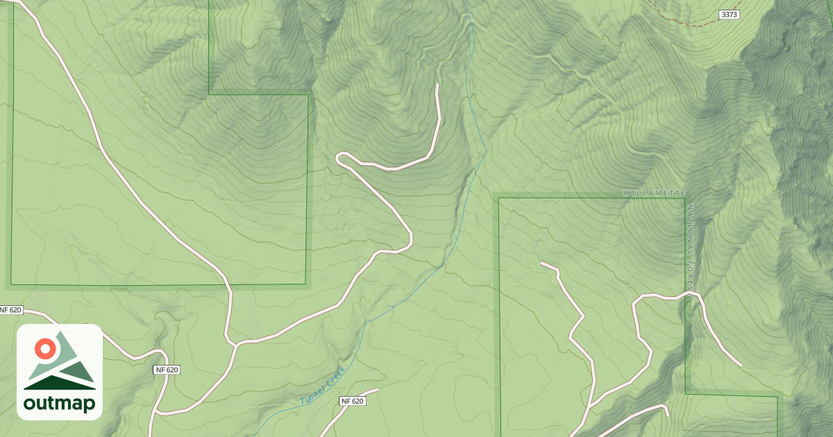 Map of UPPER TUNNEL CREEK