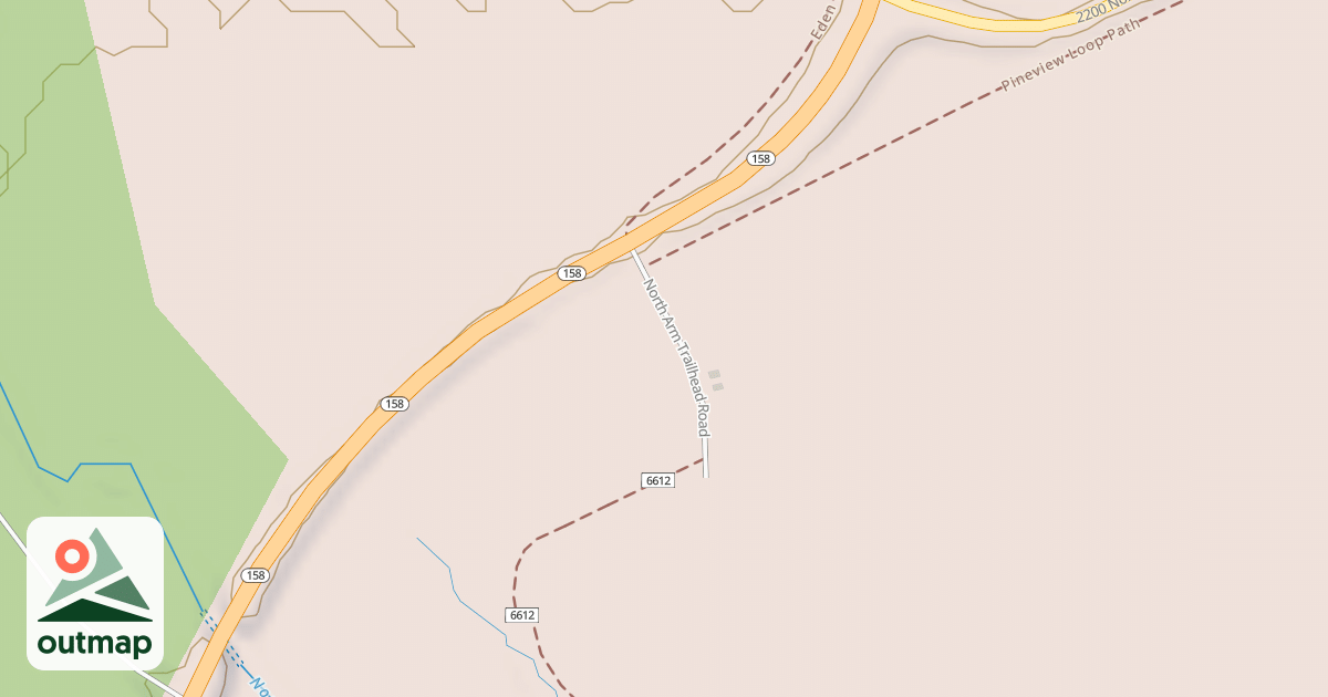 Map of NORTH ARM T.H
