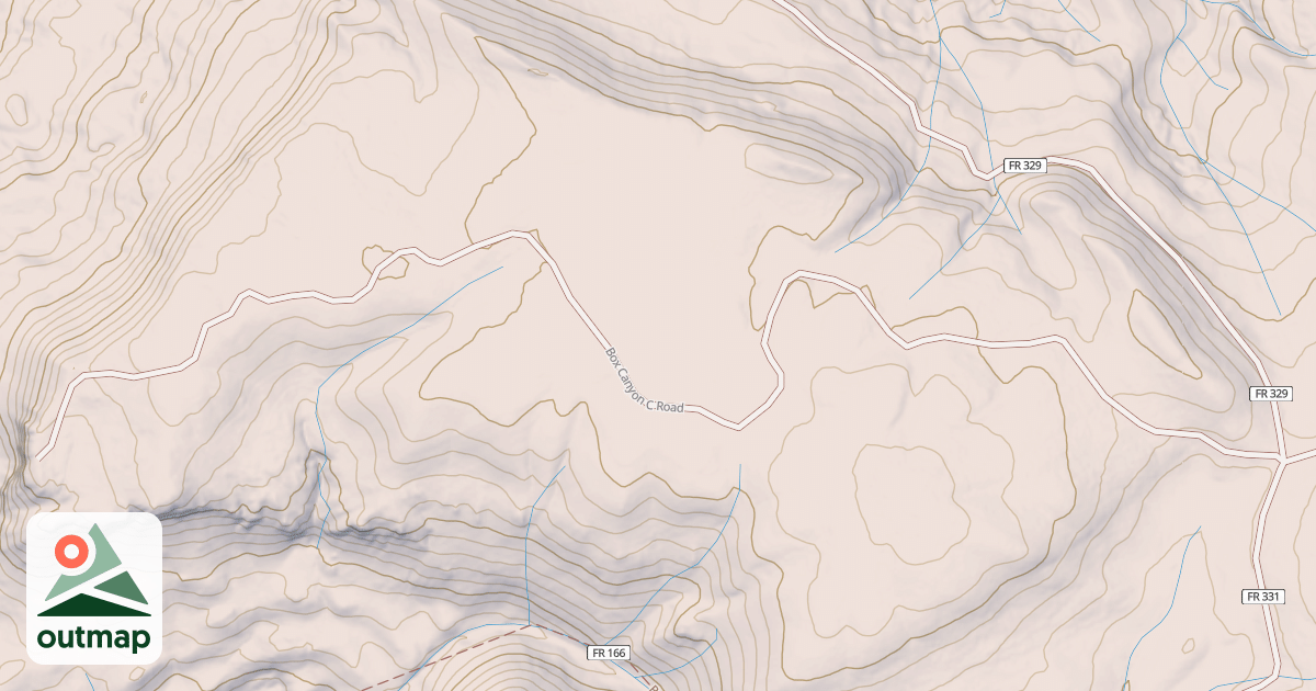 Map of BOX CANYON C