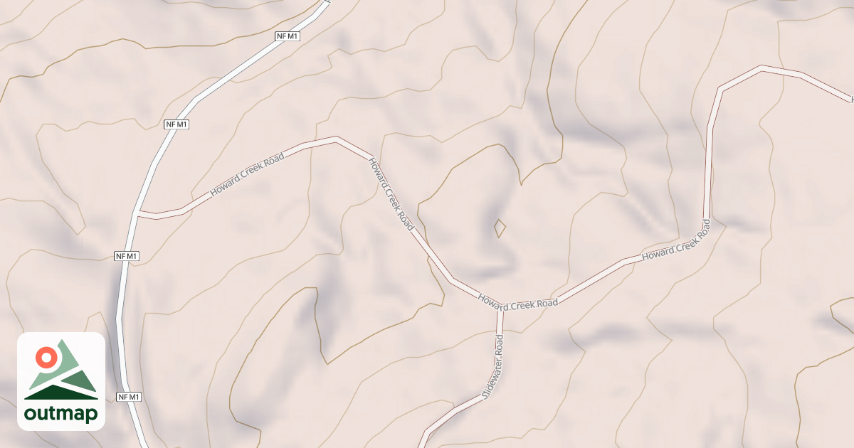 Map of HOWARD CREEK