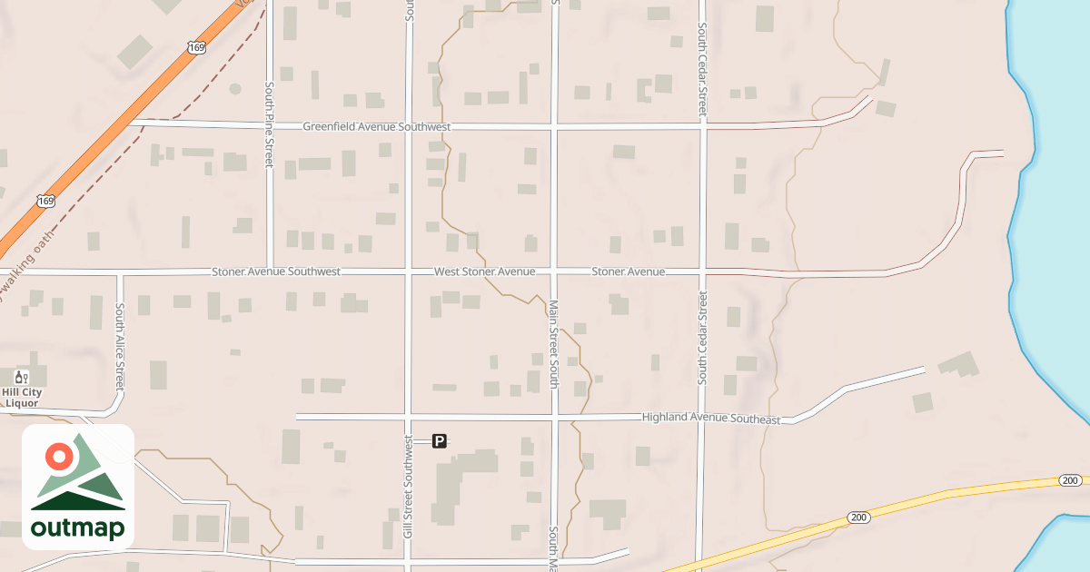 Map of Hill City Trail