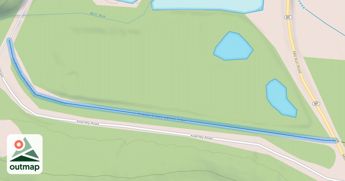 Map of Indian Creek Valley Trail