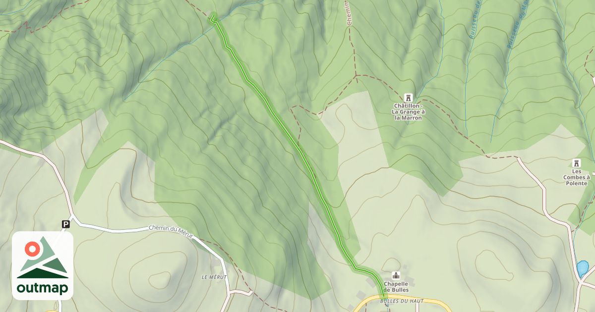 Map of Chemin de la Culaz (La Coulâ)