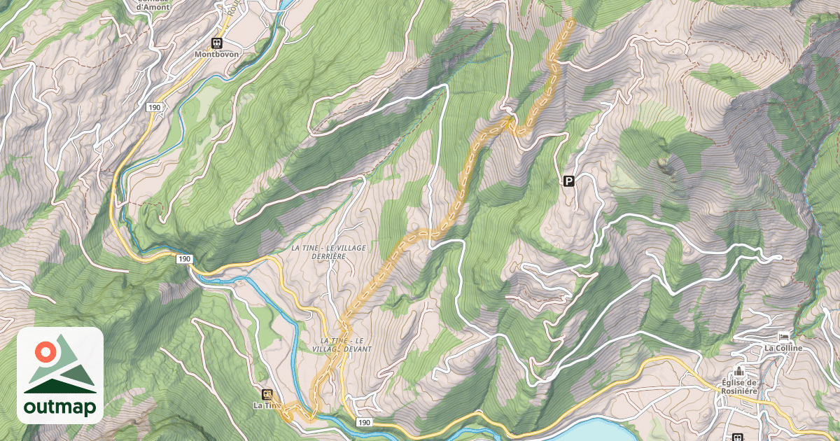 Map of Abfahrt nach La Tine