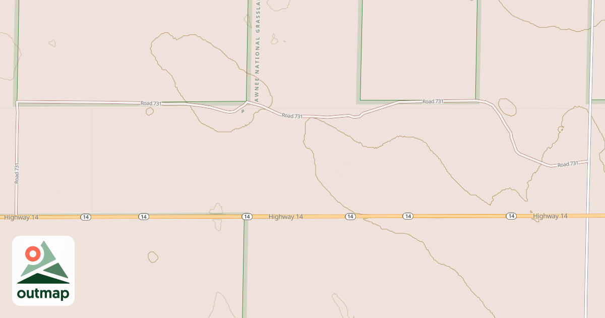 Map of ROAD 731