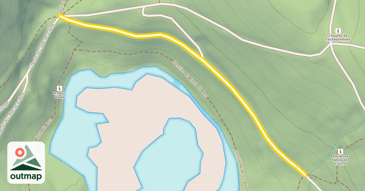 Map of Chemin du Collet de la Mine