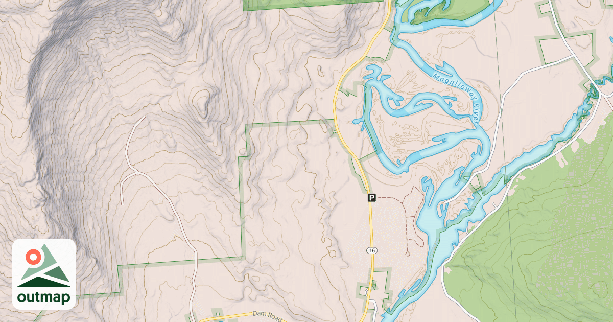 Map of Magalloway River Trail