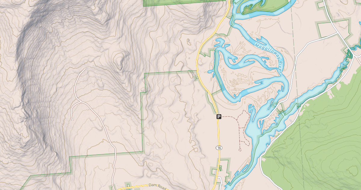 Map preview of Magalloway River Trail
