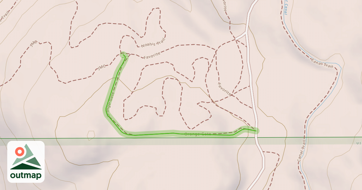 Map of Orange Gate Trail