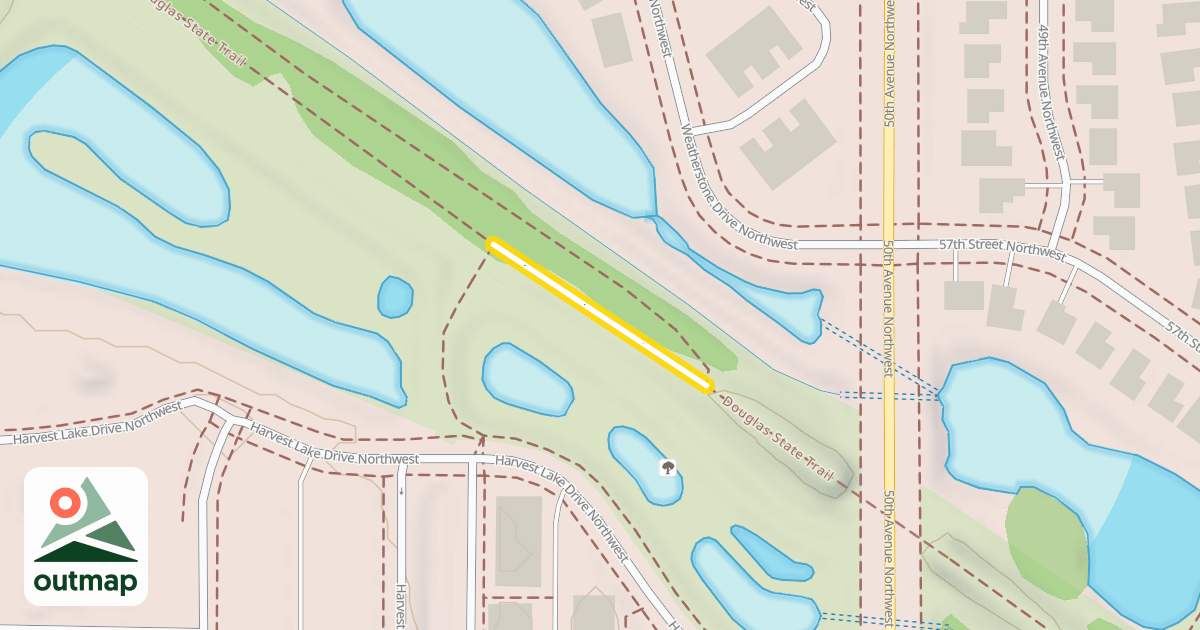 Map of Douglas State Trail