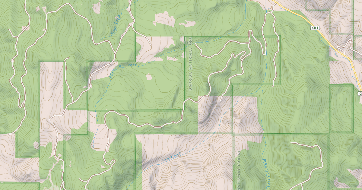 Map preview of BROWNIE CREEK