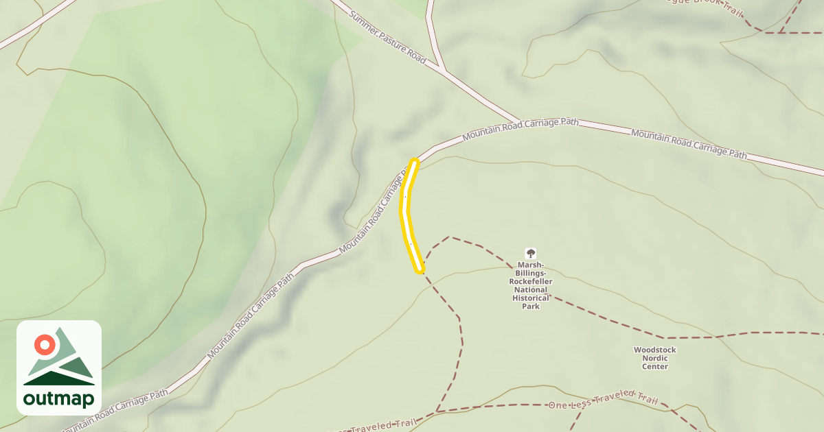Map of One Less Traveled Trail