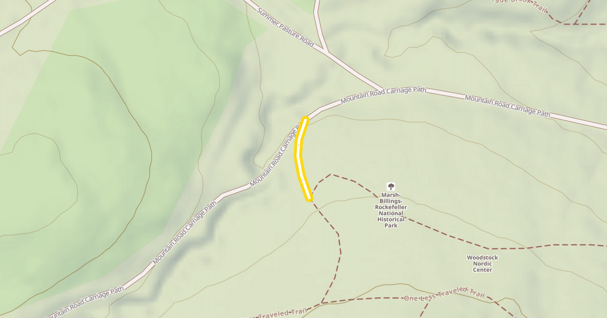Map preview of One Less Traveled Trail
