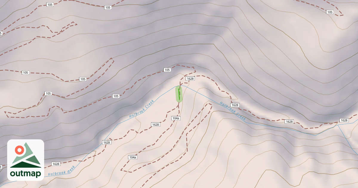 Map of Holbrook Canyon Trail