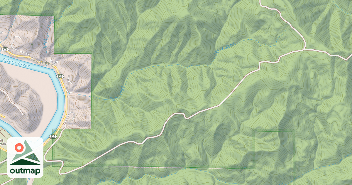Map of SKUNK RIDGE in Lincoln
