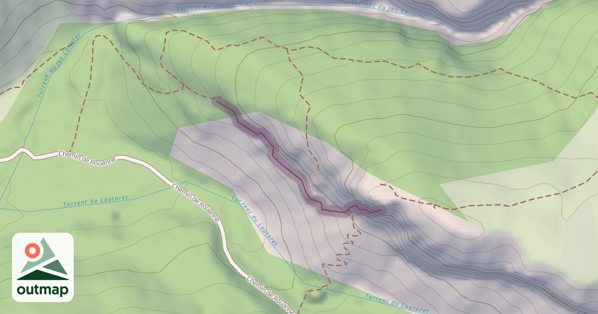Map of Climbing Crag