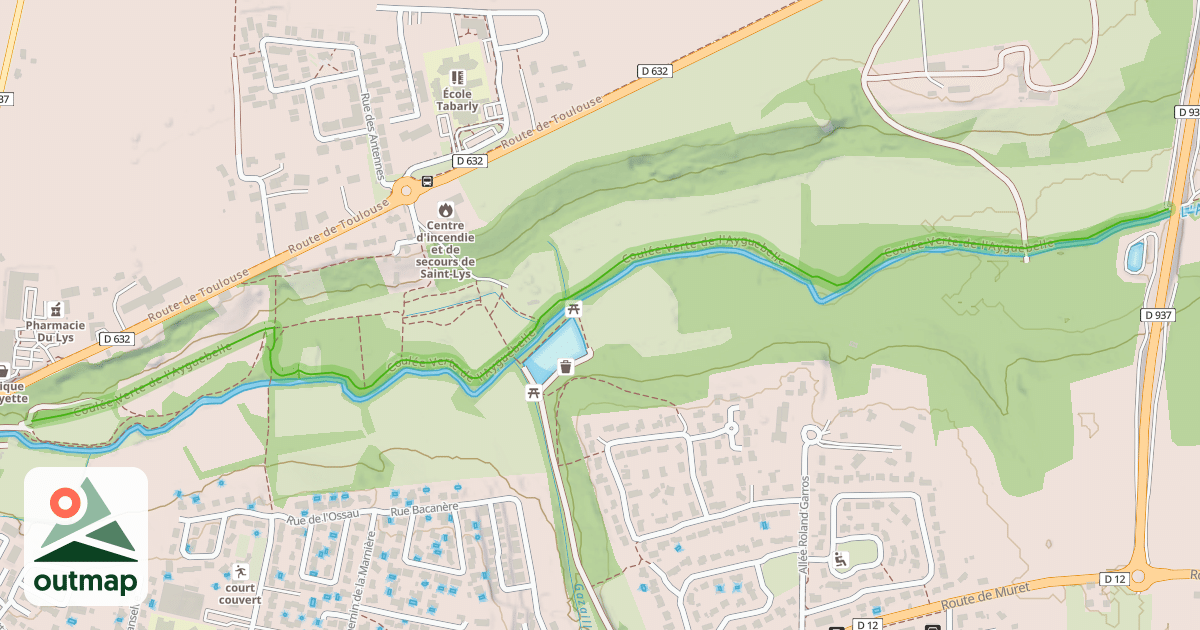 Map of Coulée Verte de l'Ayguebelle