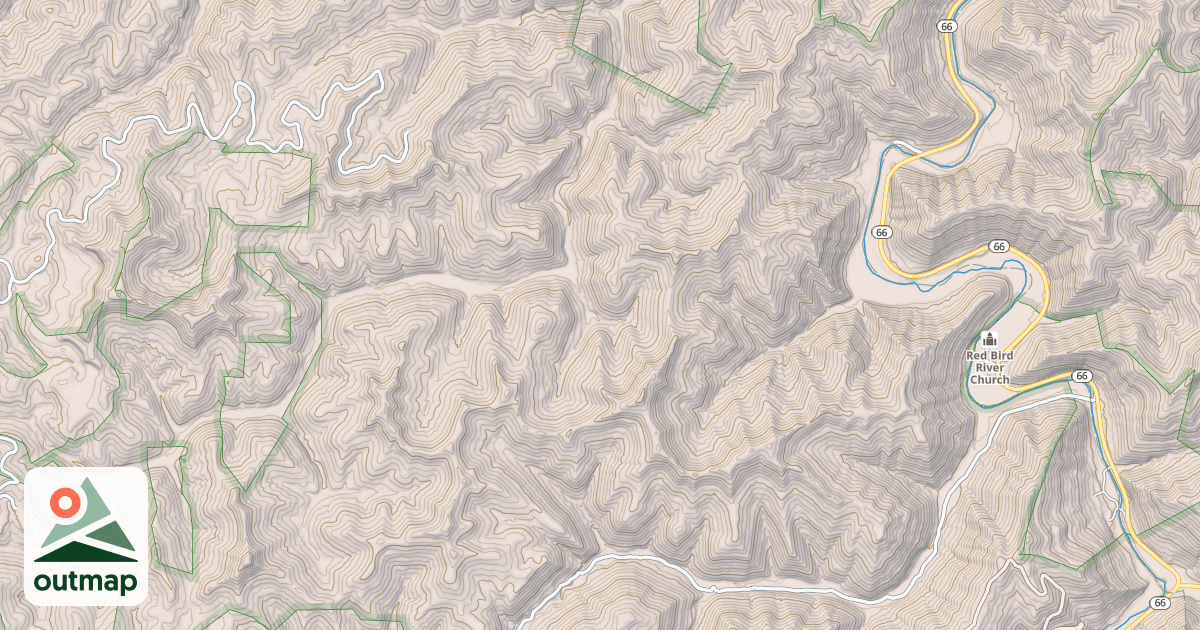 Map of BRIER HOLLOW GAP