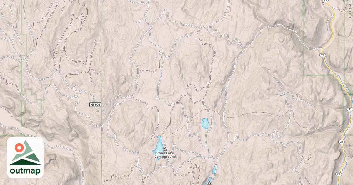 Map of SWAN BUTTE RD