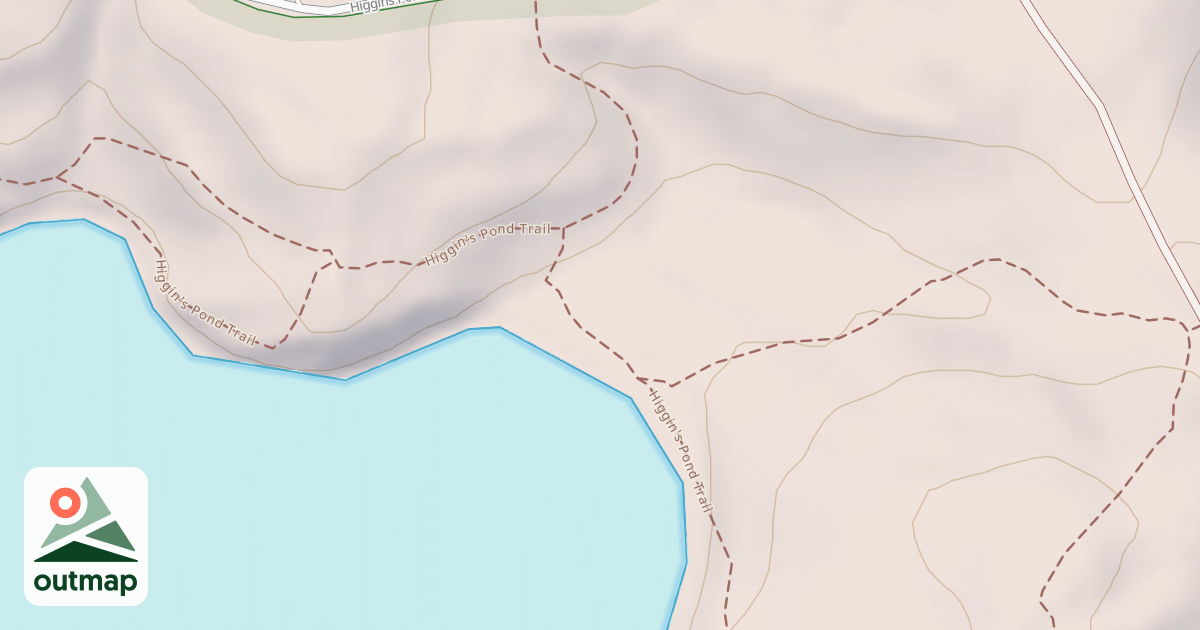 Map of Higgin's Pond Trail