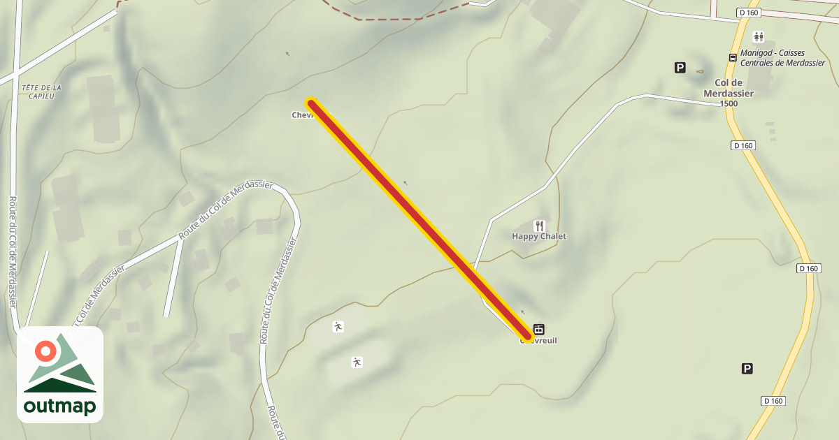Map of Chevrette