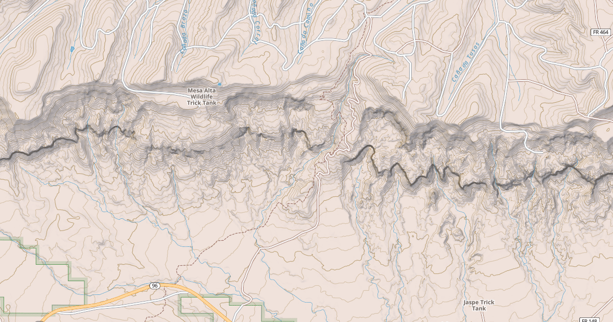 Map preview of MESA ALTA CUTOFF