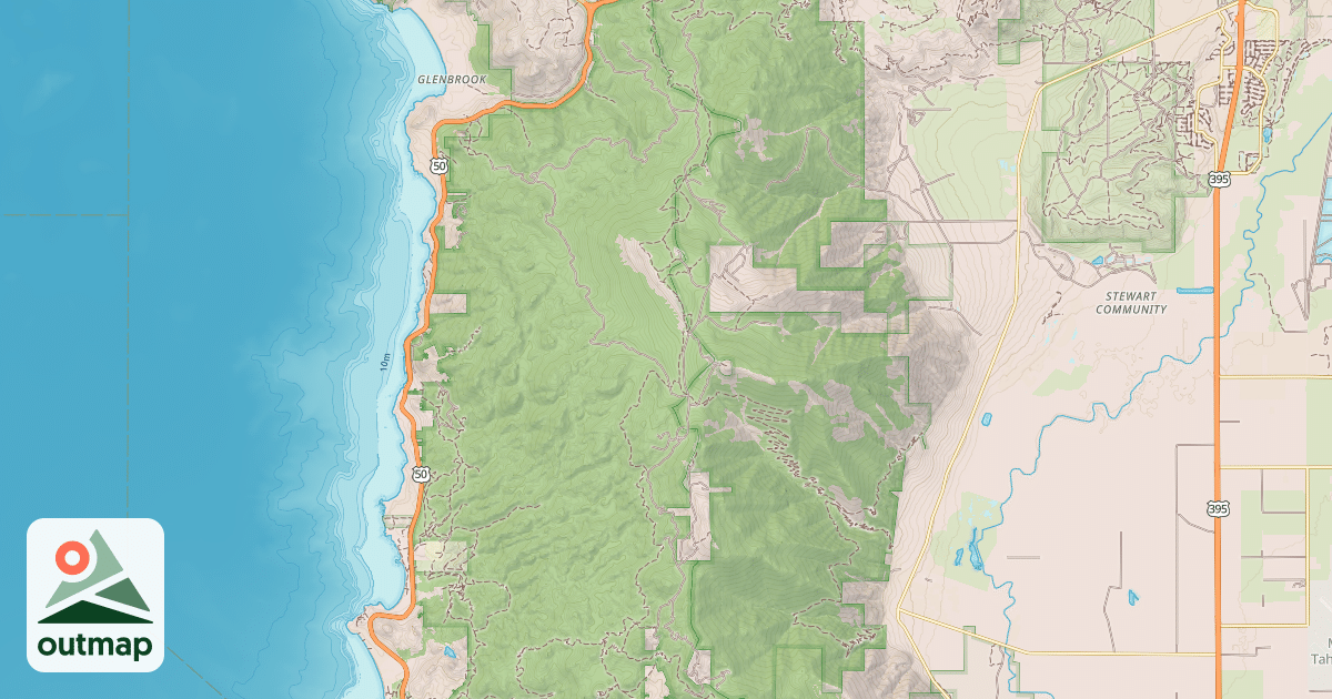 Map of GENOA PEAK ROAD
