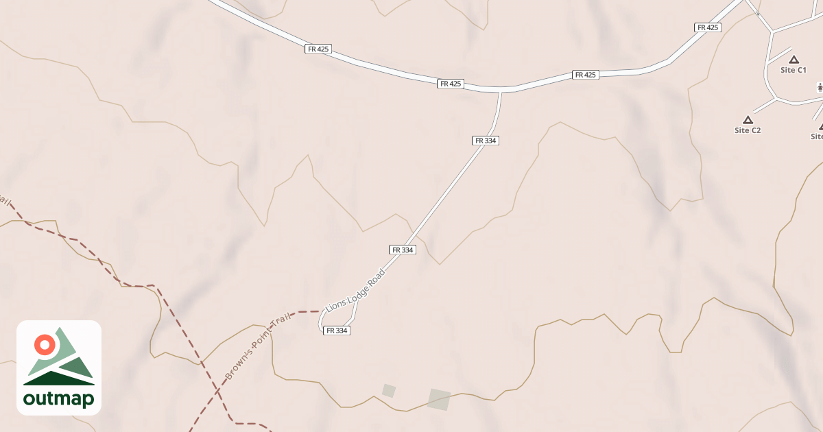 Map of LIONS LODGE