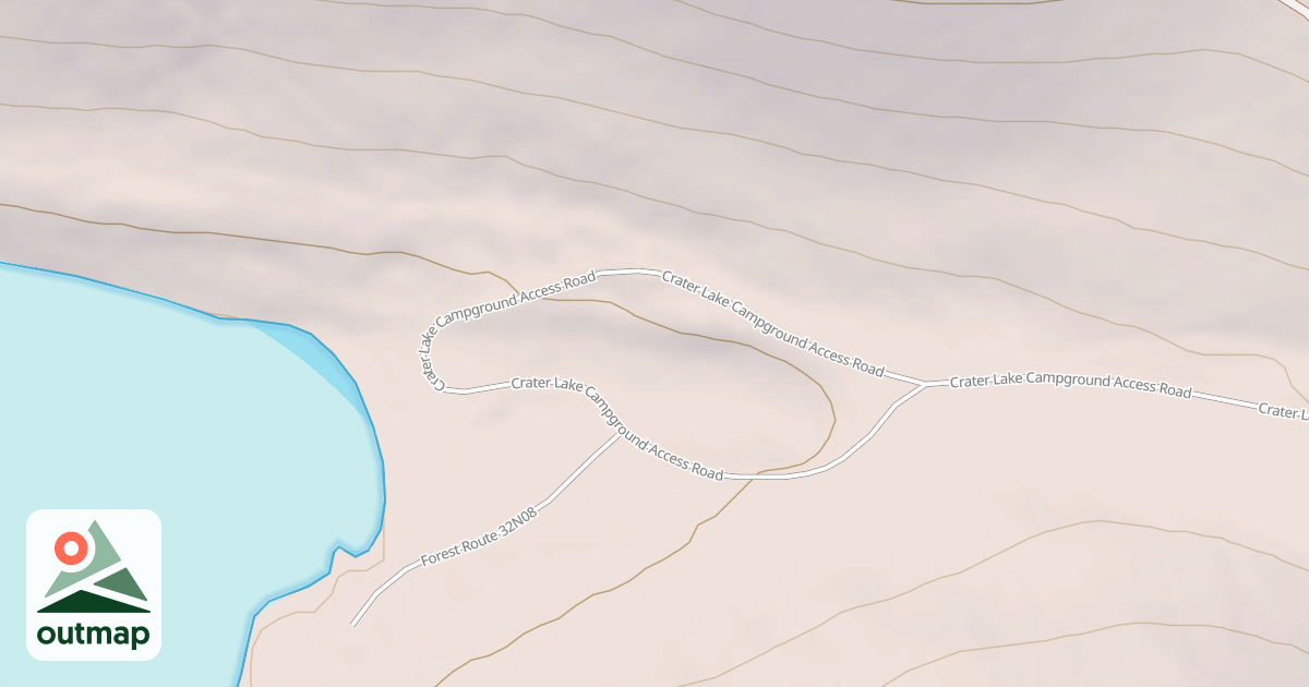 Map of CRATER LAKE CG