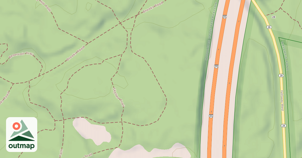 Map of Mountain Bike Loop