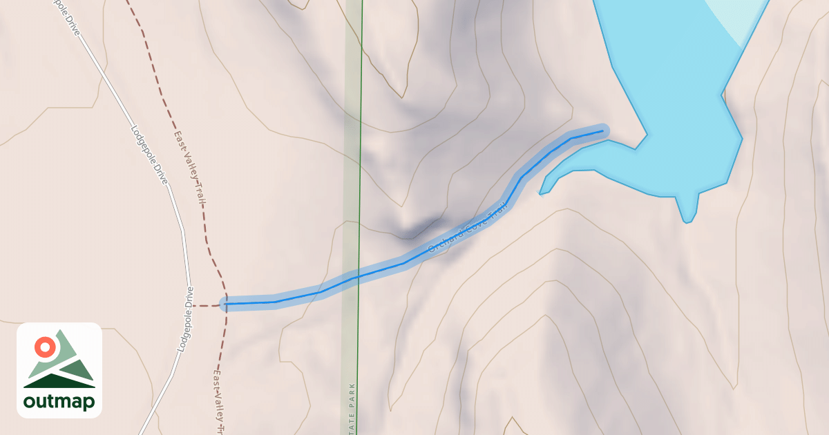 Map of Orchard Cove Trail