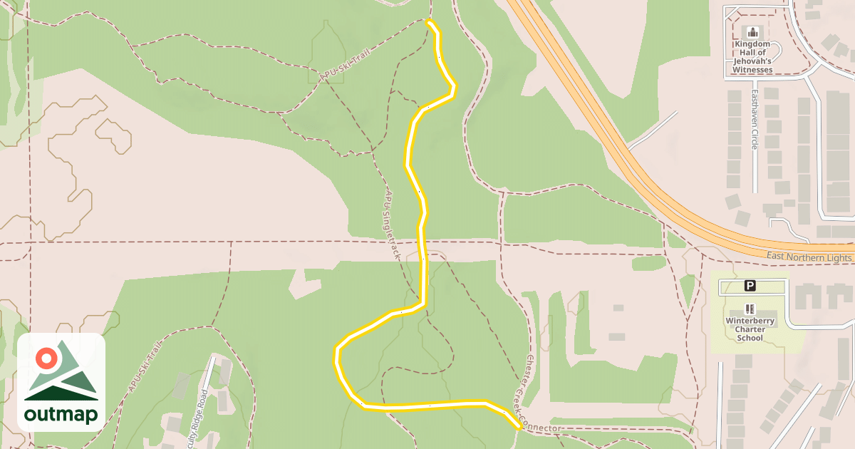 Map of APU Ski Trail