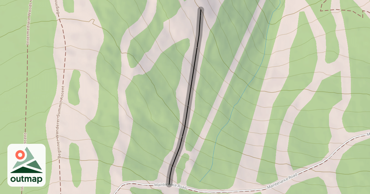 Map of Lower Slalom Glade