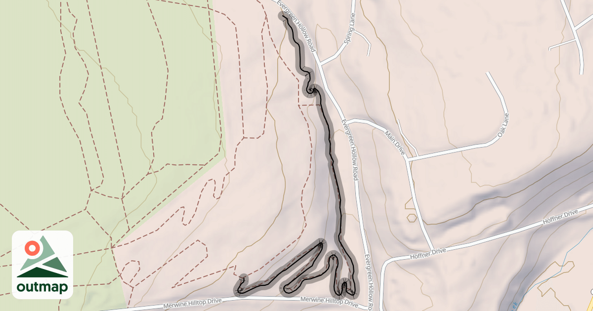 Map of Creek Run