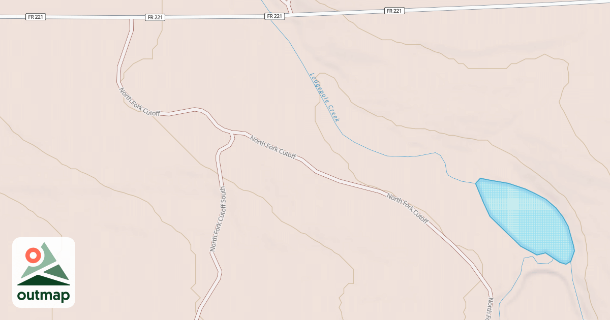 Map of NORTH FORK CUTOFF