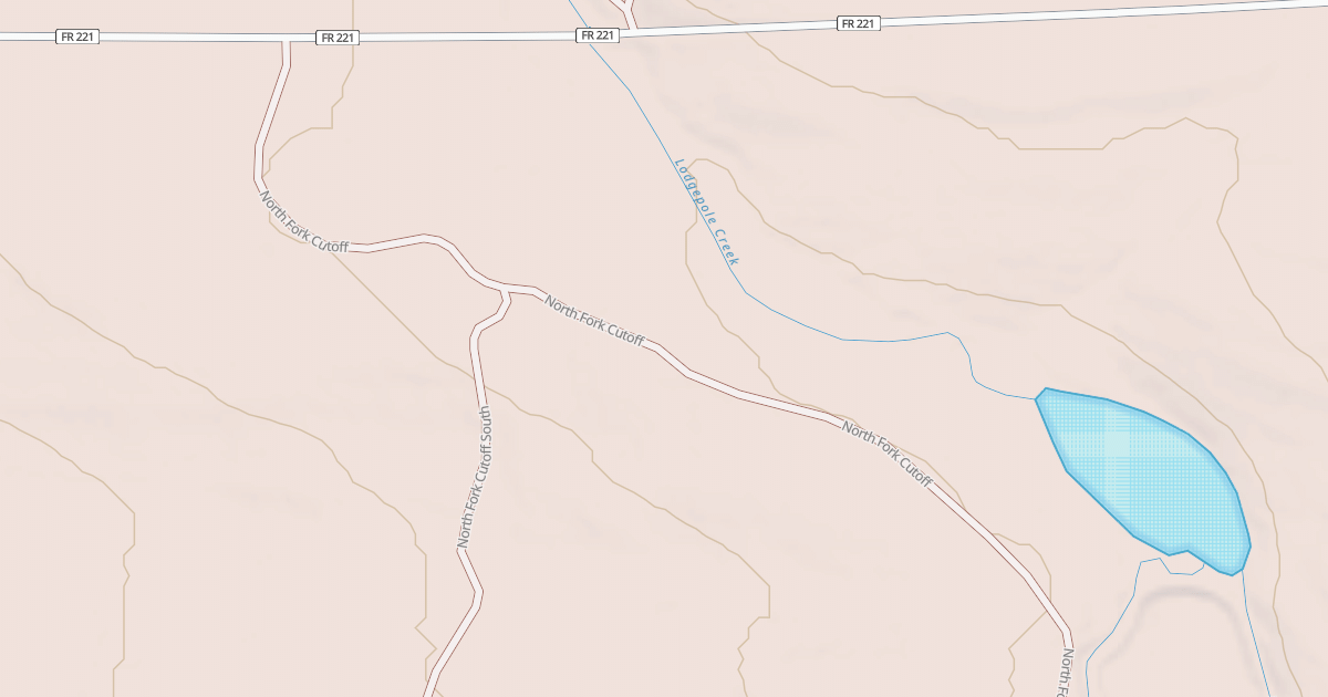 Map preview of NORTH FORK CUTOFF