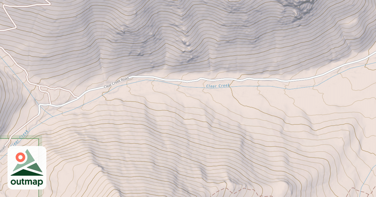 Map of CLEAR CREEK