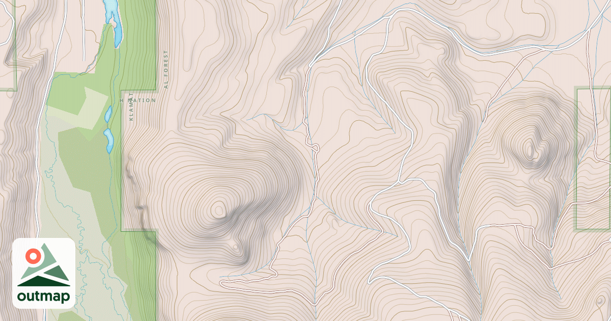 Map of BLUE CANYON