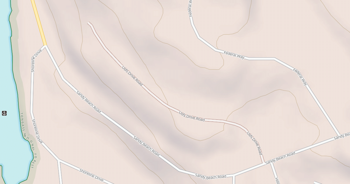 Map preview of USFS DRIVE