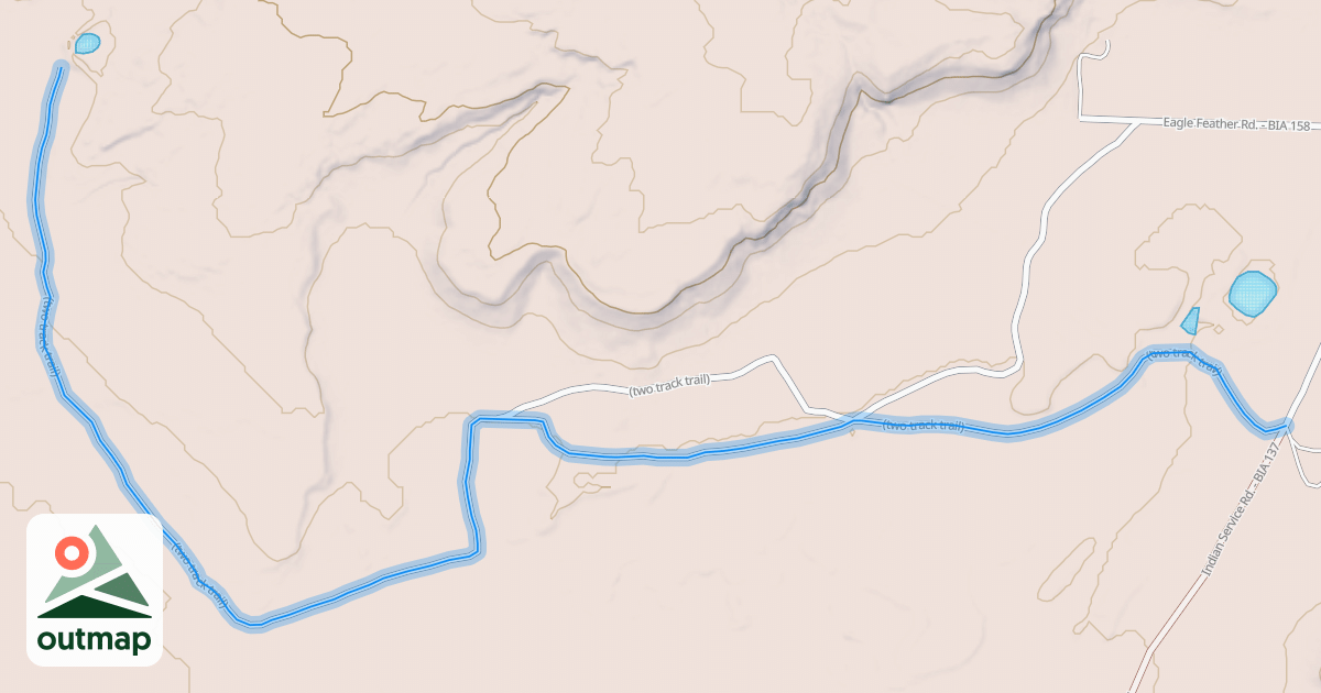 Map of (two track trail)