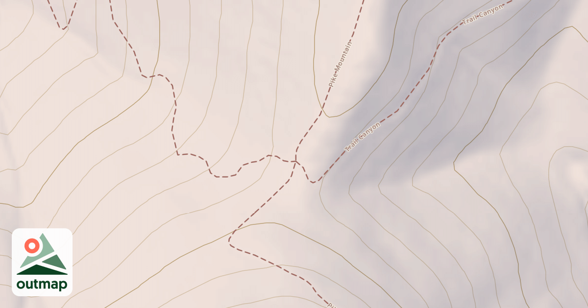 Map of Pike Mountain